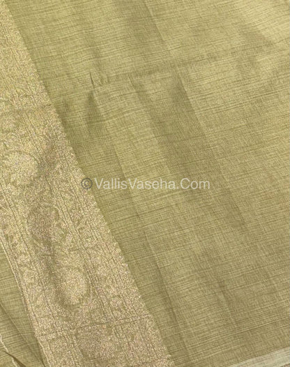 Banarasi - Heritage Silk - Semi Kathan Silk - Light Golden Shade- VVBHS001