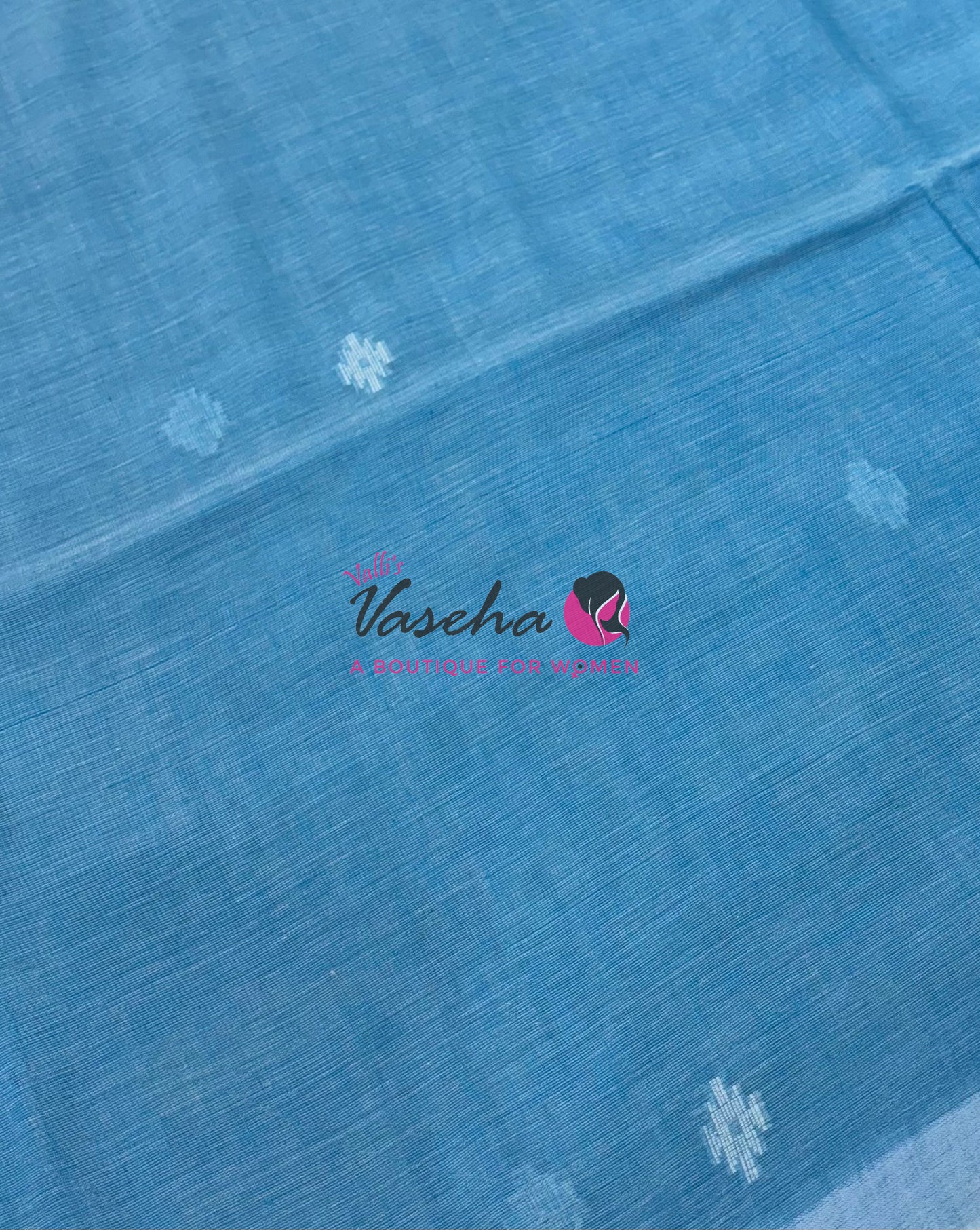 Bengal Kaddhi Cotton Saree | VVBKC002 | Blue Shade