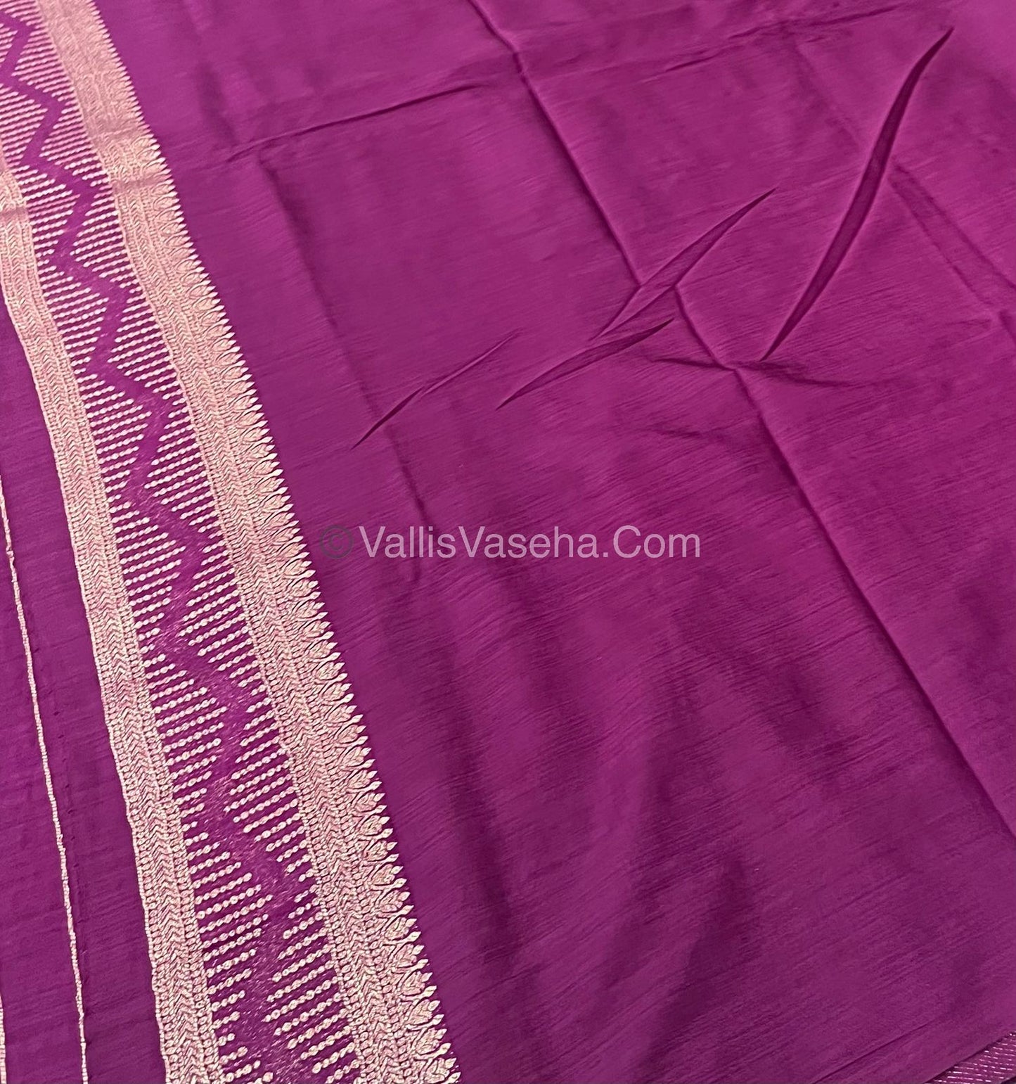 Banarasi - Heritage Silk - Semi Kathan Silk - Wine Shade- VVBHS002