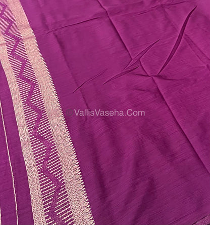 Banarasi - Heritage Silk - Semi Kathan Silk - Wine Shade- VVBHS002
