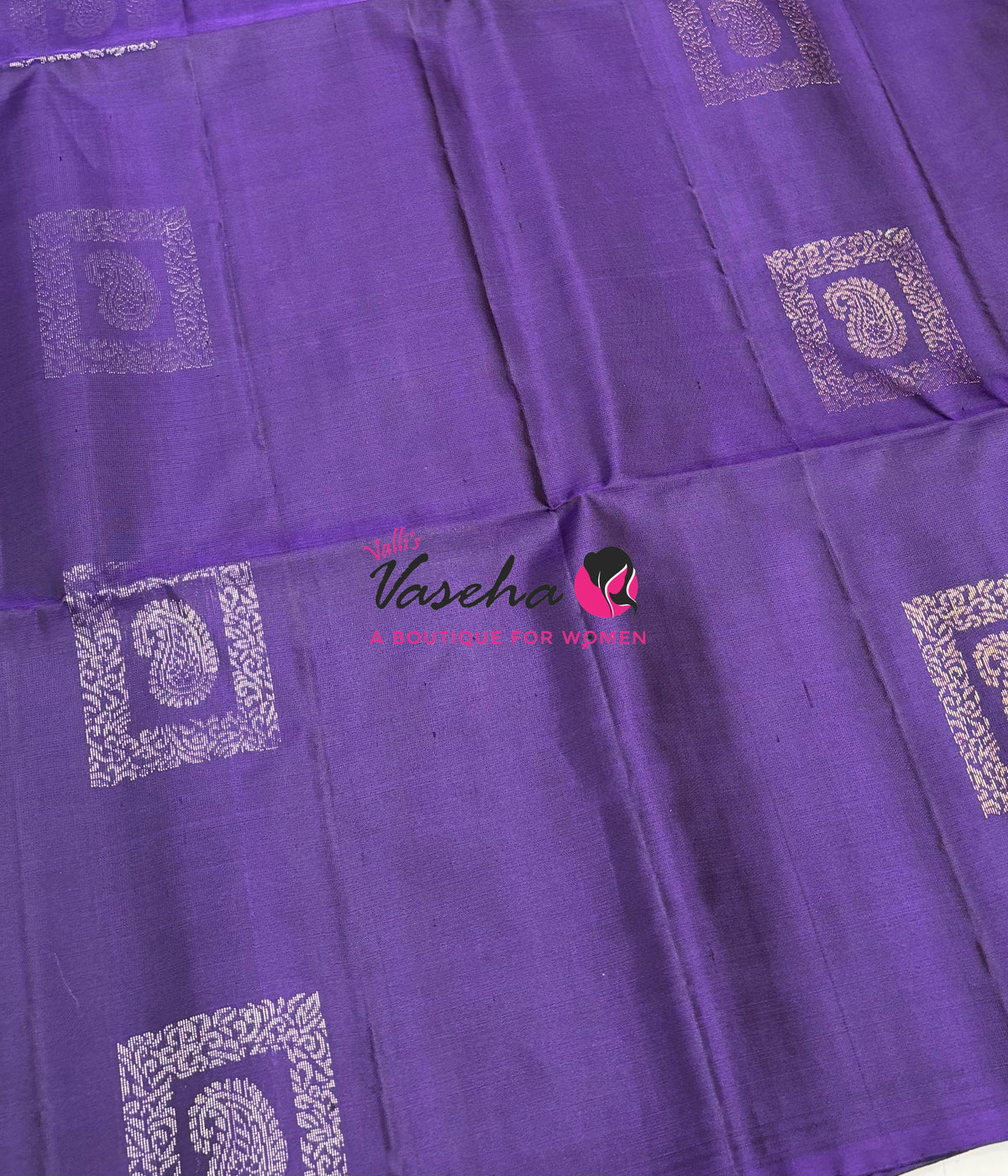 Pure Soft Silk Saree  - Border Less  - Purple Shade - VVPSS100