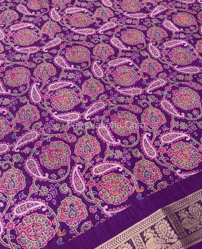 Casual Wear - Fancy Viscose Mulberry Silk  - Purple Shade - VVFMS001