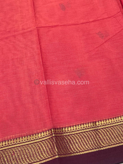 Kanchi Cotton Saree - Butta Design VVKCS008