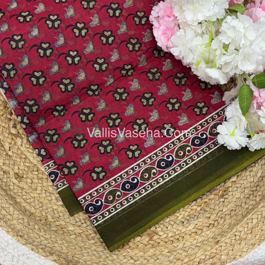 Pure Cotton Voile Saree | VVPVC003