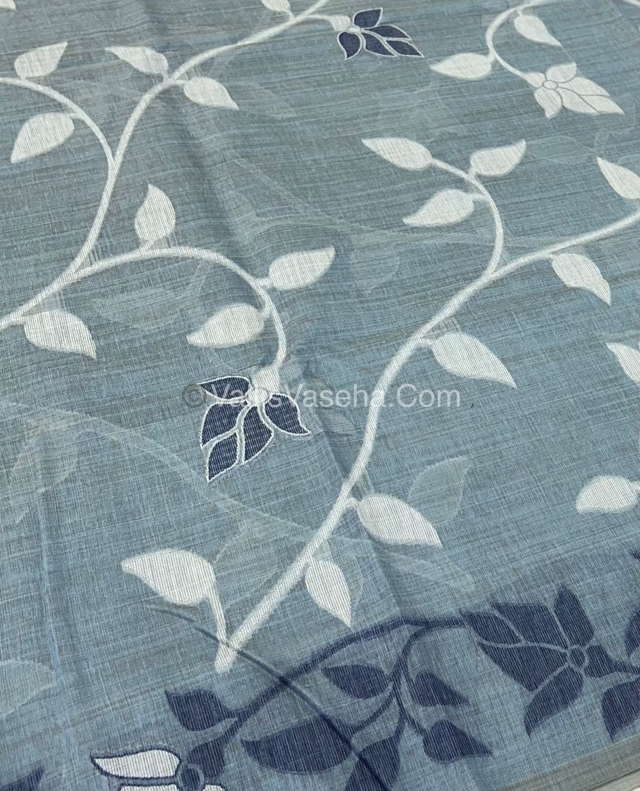 Muga Cotton Saree - Contrast Blouse - VVMCS001
