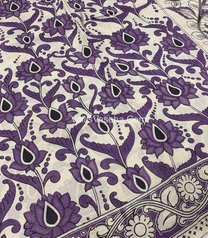 Pure Kalamkari Cotton Saree - VVPKC002