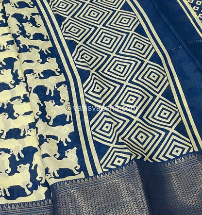 Semi Binny Silk | Pitchwai print | Happy sale | 30% less  - VVHS003