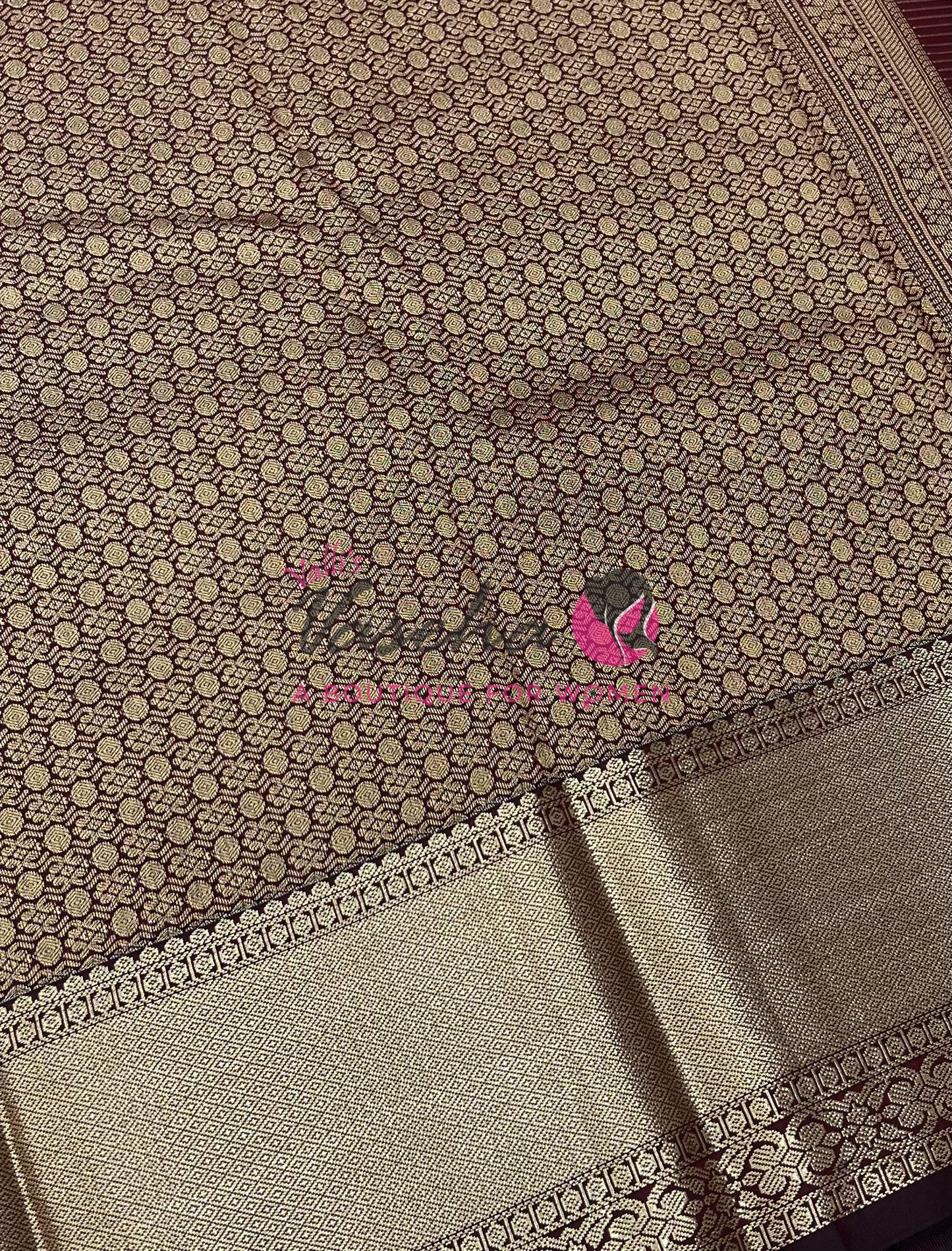 Semi Bridal Kanchi Silk  - Korvai - Premium- VVSKS008
