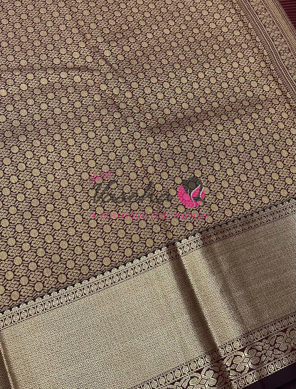 Semi Bridal Kanchi Silk  - Korvai - Premium- VVSKS008
