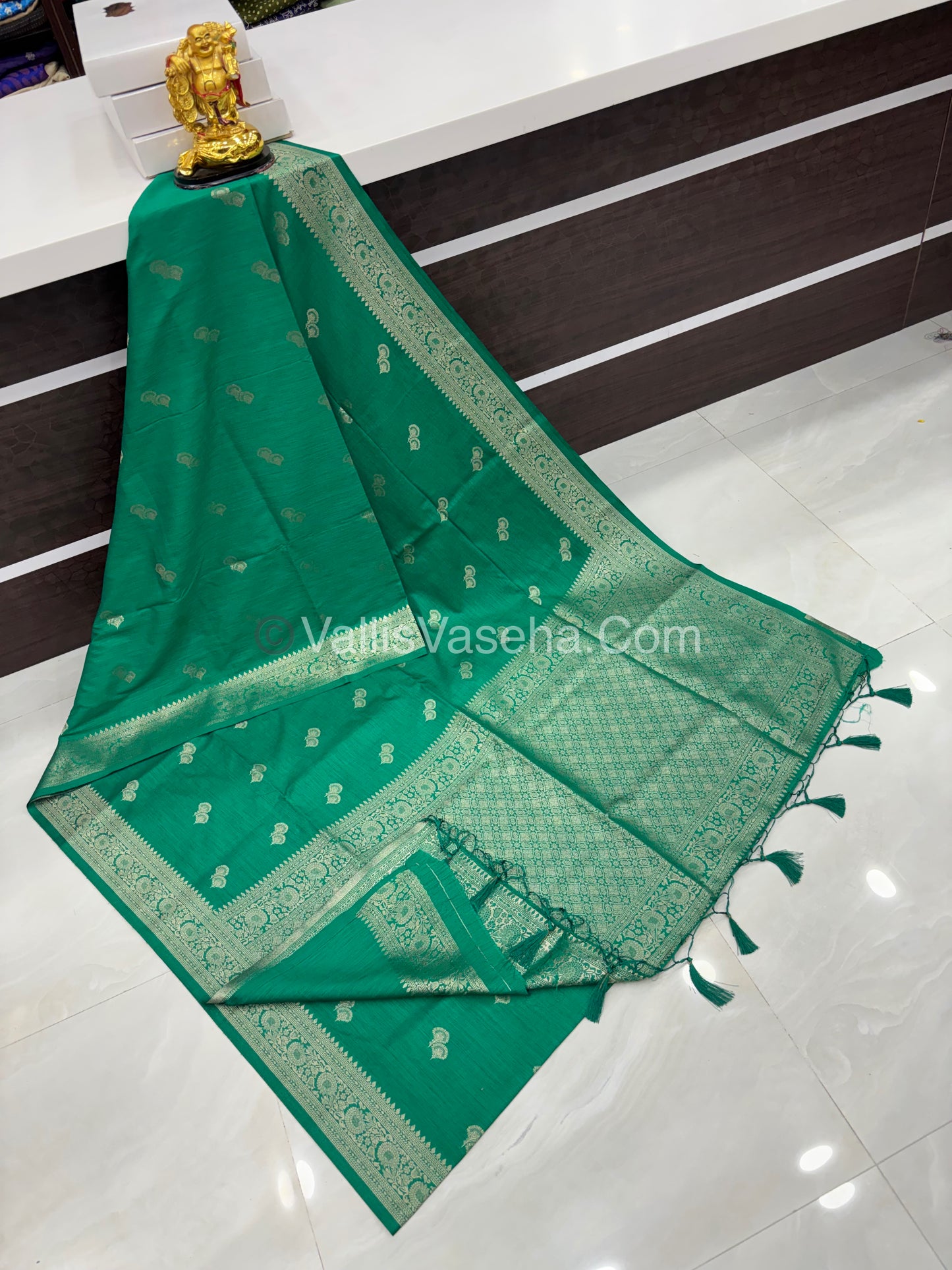Banarasi - Heritage Silk - Semi Kathan Silk - Green Shade- VVBHS004