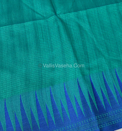 Semi Raw Silk - Blue With Blue Shade - VVRS007