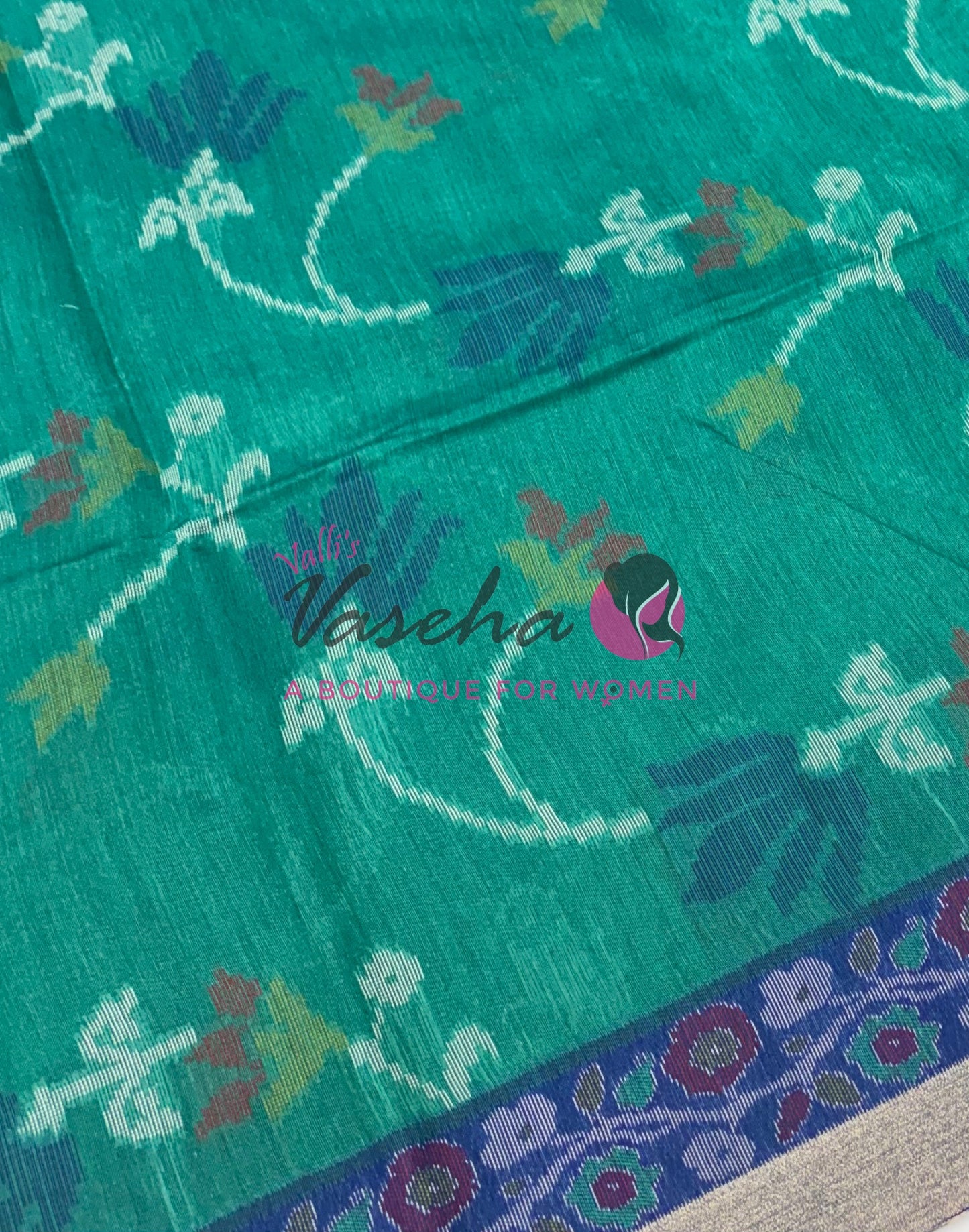 Semi Raw Silk - Blue With Blue Shade - VVRS009