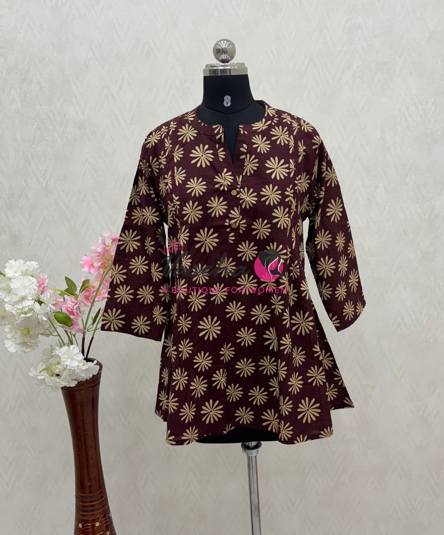 Ready Made - Short Top - Wine  Color - VVRST001