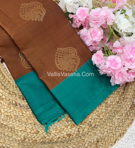 Half Mix - Pure Soft Silk Saree - VVPSS030
