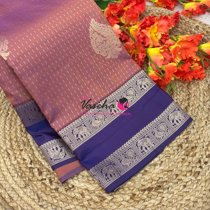 Semi Soft Silk - Onion Pink With Purple - VVSSS038