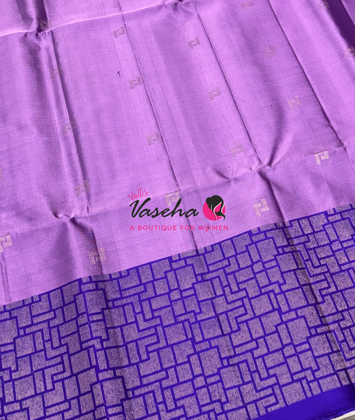 Pure Soft Silk Saree - Lavender & Violet - VVPSS124