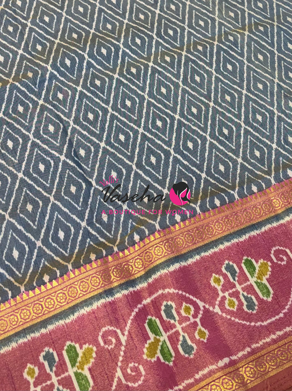 Semi Patola | Printed Silk Saree - Combo - VVSPS003