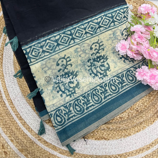 Casual Wear - Fancy Semi Chanderi Saree  - VVFMC006