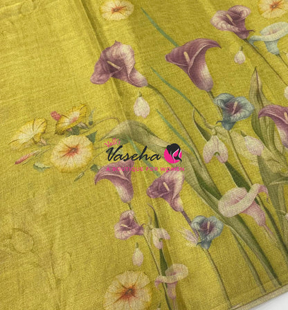 Linen Tissue Saree - VVLTS010