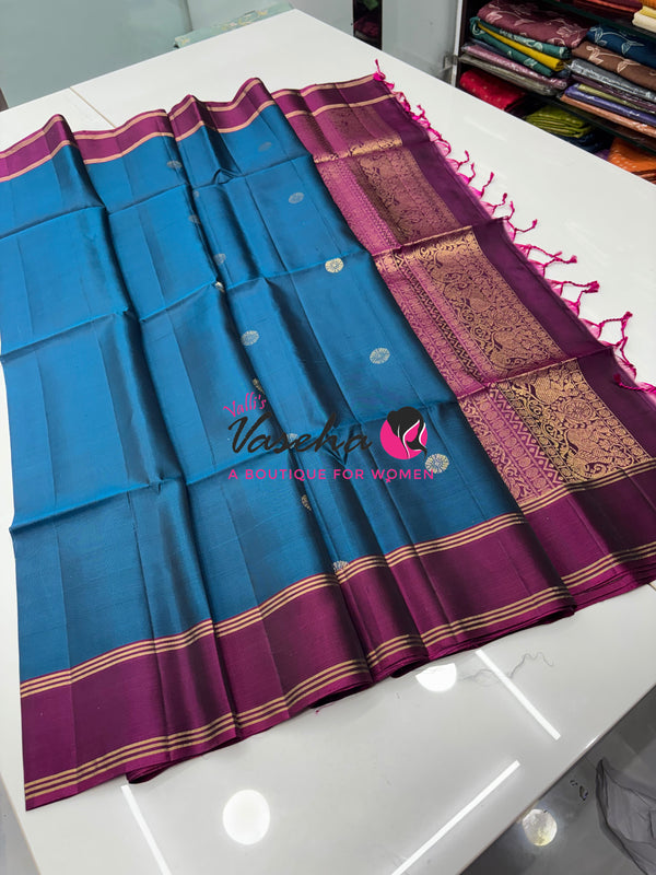 Half Mix - Pure Soft Silk Saree - VVPSS053