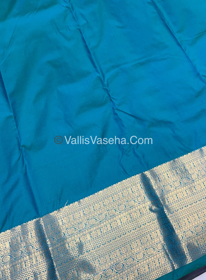 Semi Kanchipuram Silk - Vairavoosi Pattern  - VVSKS001