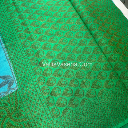 50% less - Offer Saree - Semi Banarasi Saree   - VVDS006