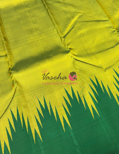 Pure Kanchipuram Silk Saree - Thalampoo - VVPS029