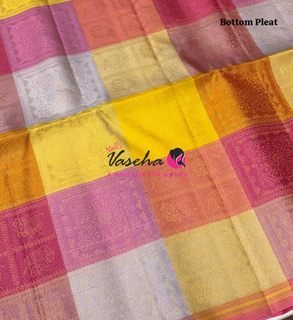 Pure Soft Silk Saree - Partly Pallu -  Half & Half Saree - VVPSS088