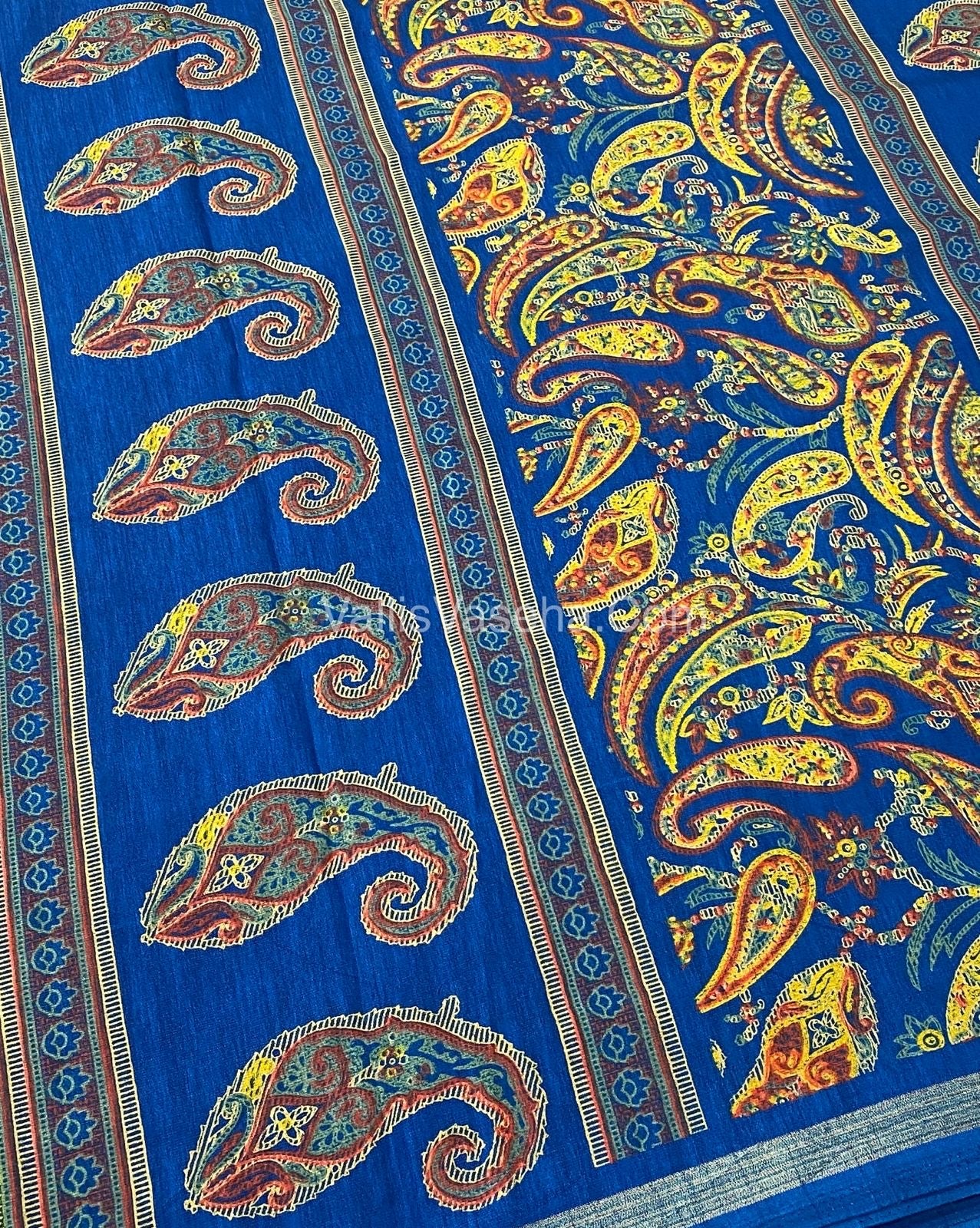 Casual Wear - Fancy Mixed Cotton - Ramar Blue Shade - VVFMC001