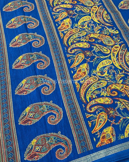 Casual Wear - Fancy Mixed Cotton - Ramar Blue Shade - VVFMC001