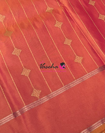 Semi Soft Silk  - Orange Shade - VVSSS041