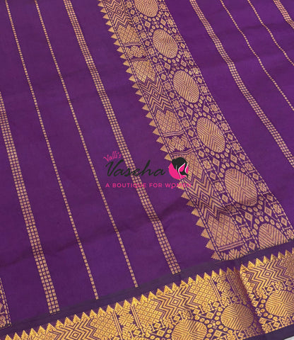 Semi Silk Cotton Saree |  Pazhum Pazhamum Checks Design |VVSSC018