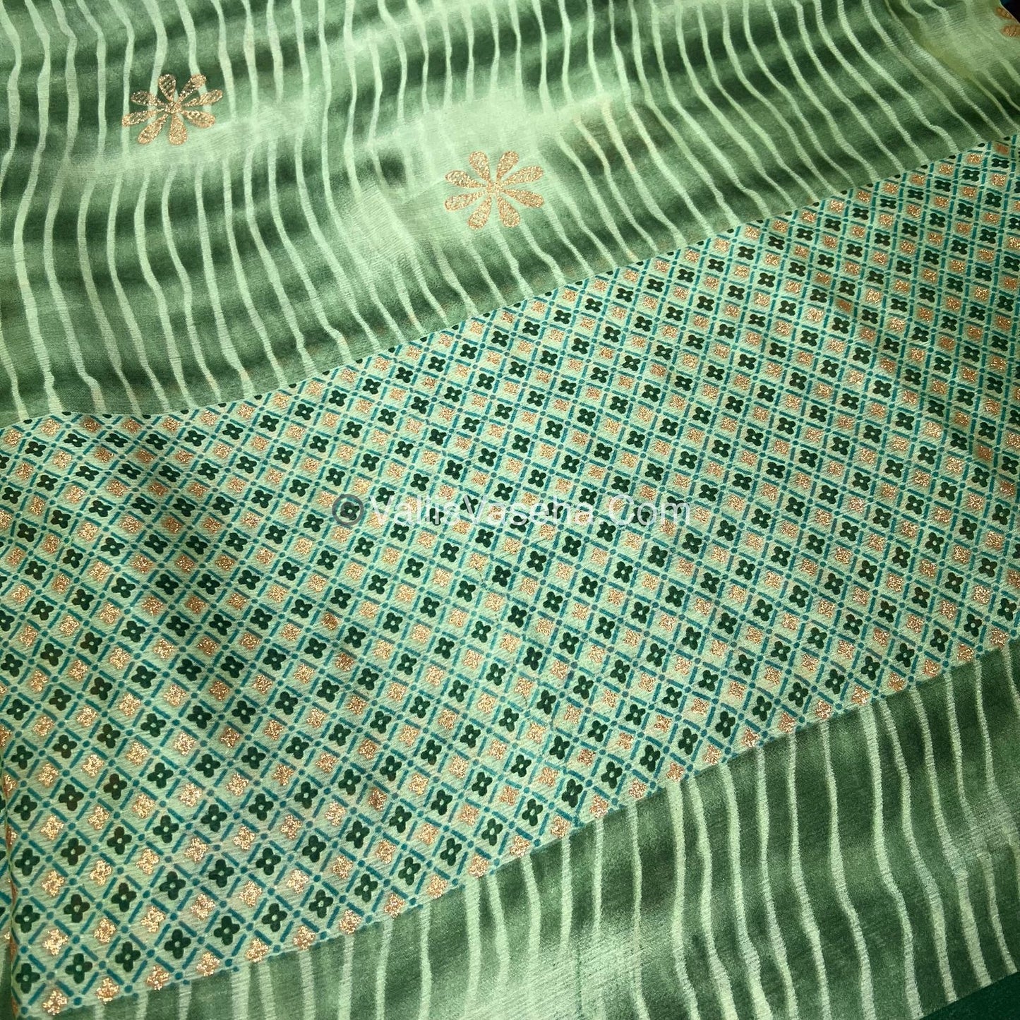 30% less - Offer Saree -   Chiffon Saree - VVDS006