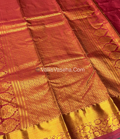 Semi Kanchipuram Silk - Purple Shade  - VVSKS002