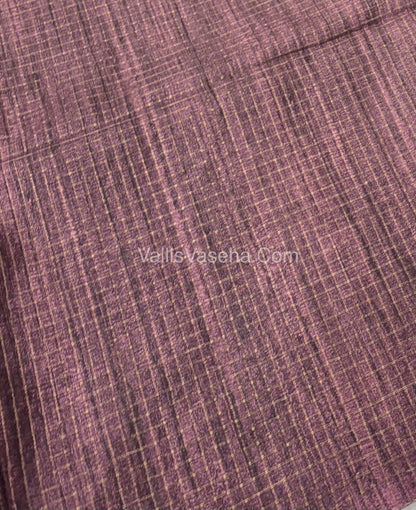 Art Tussar / Art Silk - Green & Brown - VVATS002