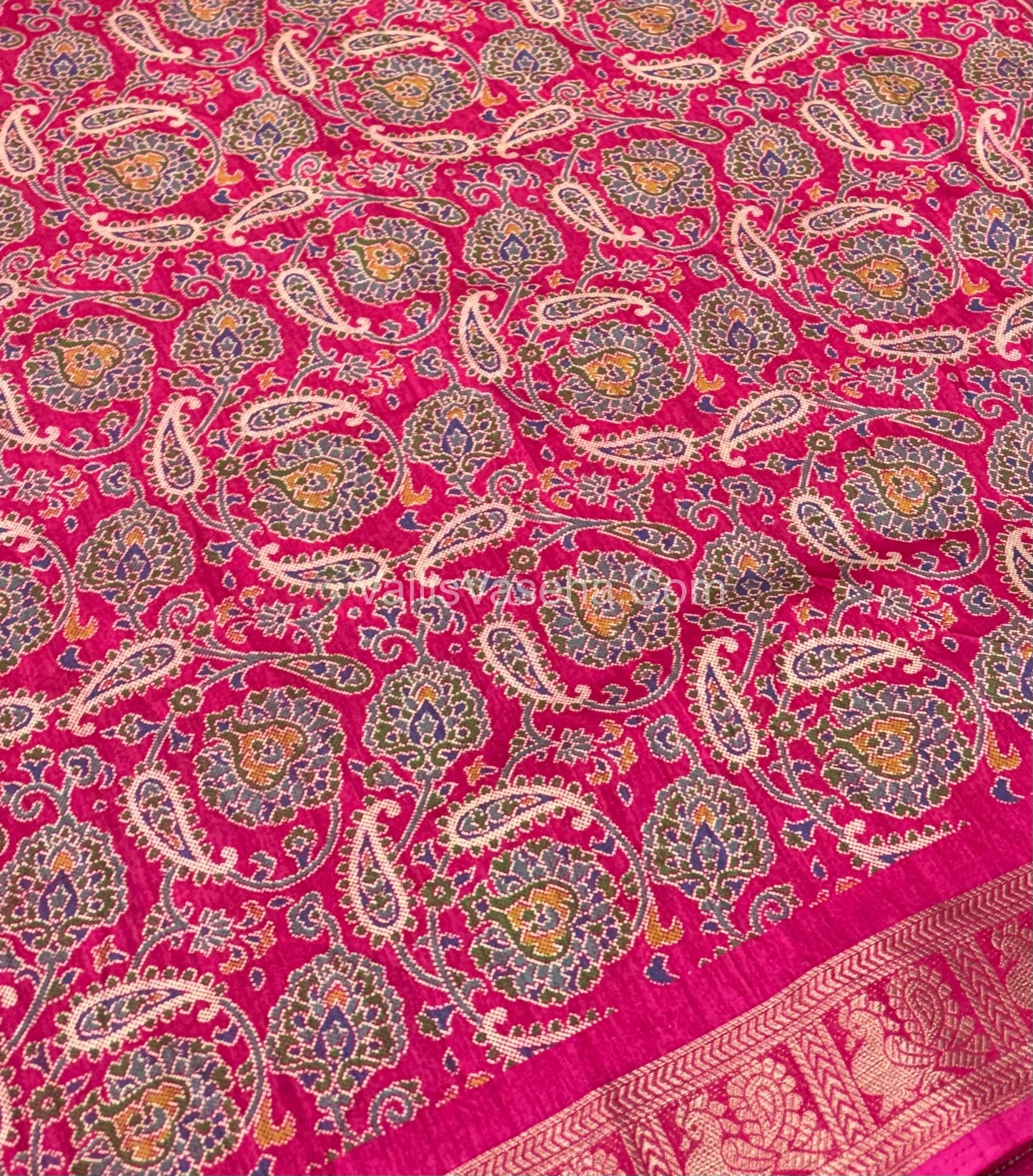 Casual Wear - Fancy Viscose Mulberry Silk  - Dark Pink Shade - VVFMS001