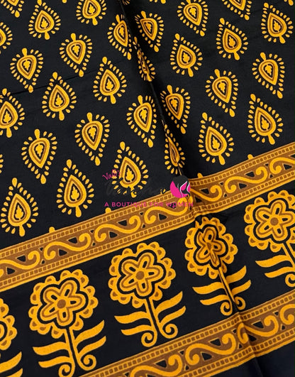 Budget Friendly Sarees - Casual Wear Sarees - Khadi Cotton Sarees - VVKCS028