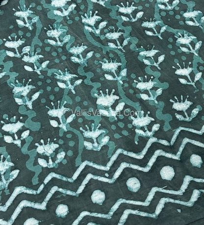 Pure Soft Mul Mul Cotton Sarees - Hand Block Prints - VVMMC006