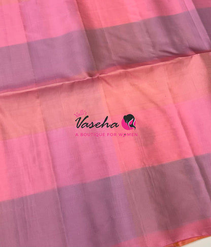 Pure Soft Silk Saree  - Pazhum Pazhamum Checks - VVPSS092