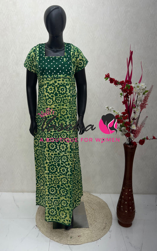Slim Fit  - Nighties - Batick Print - VVJN001