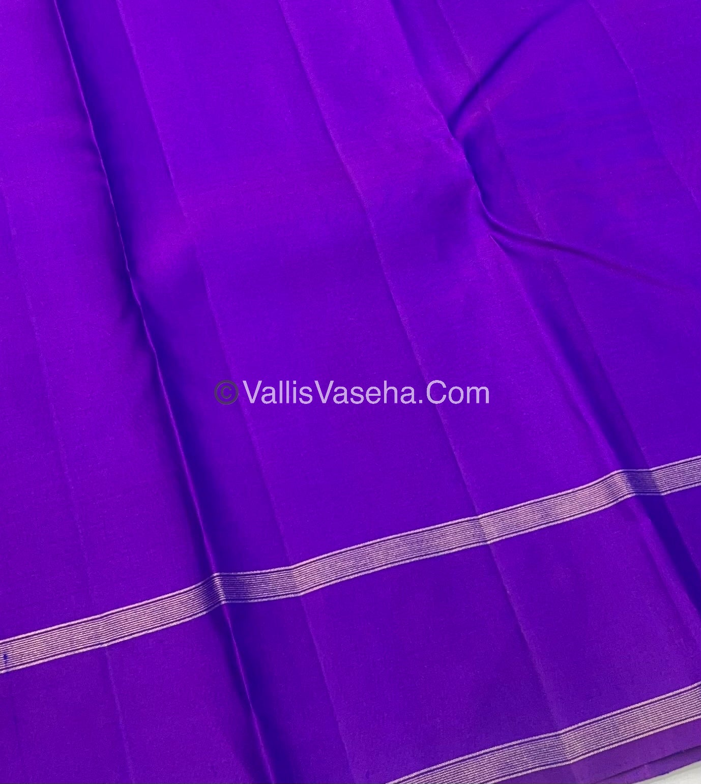 Pure Kanchipuram Silk Saree - Vaira Voosi design - Peacock Blue & Purplish Pink shade - VVPS014