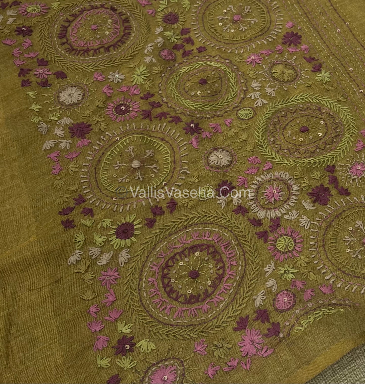 French Knot - Tissue Saree - Venthayam  Shade - VVLFN010