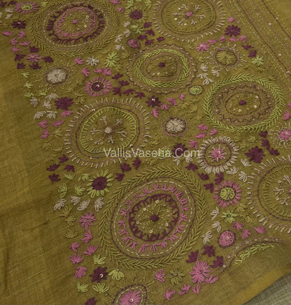 French Knot - Tissue Saree - Venthayam  Shade - VVLFN010