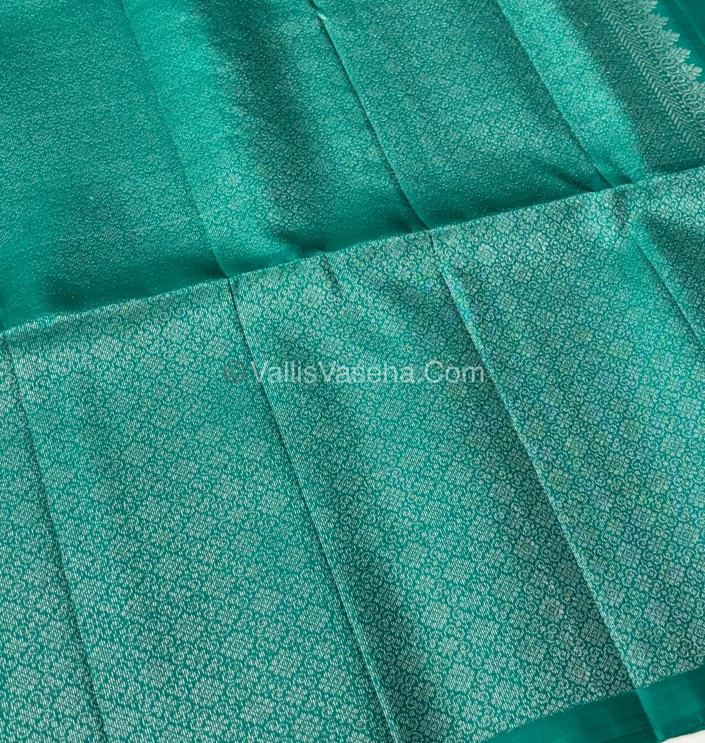 Pure Soft Silk Saree - Green & Sea Green Shade - VVPSS055