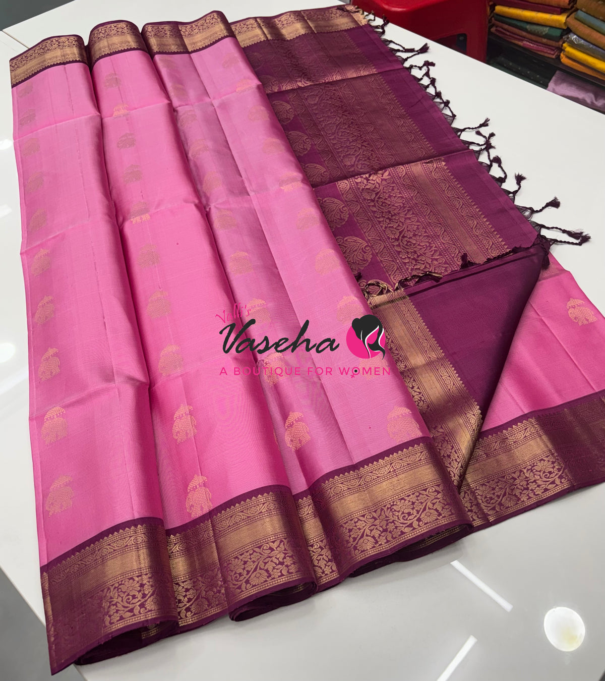 Pure Soft Silk Saree - Kanchi Border - VVPSS033