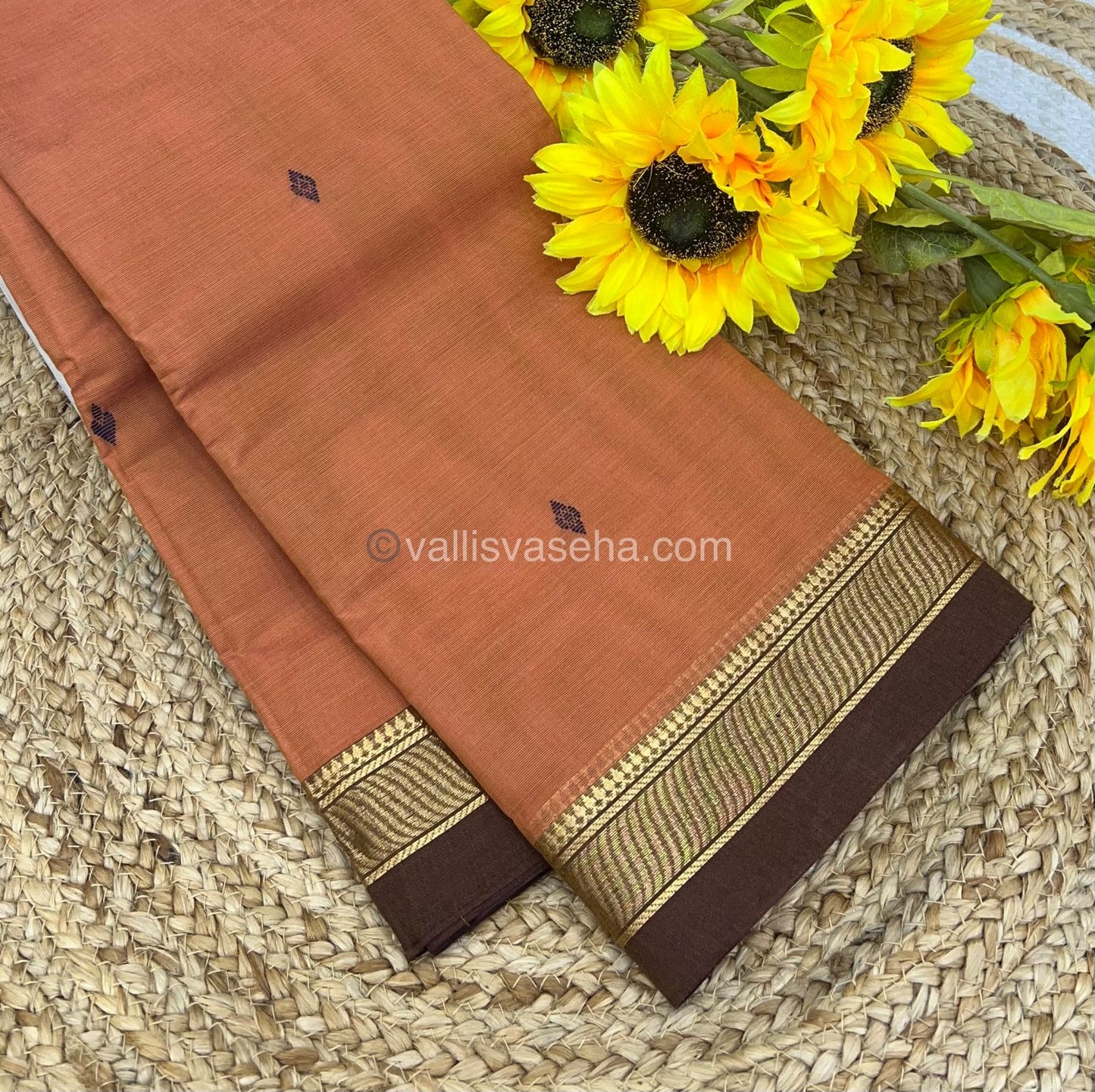 Kanchi Cotton Saree - Butta Design VVKCS008
