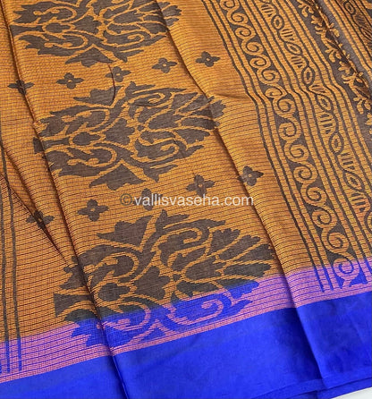 Mixed Cotton Brasso Saree - VVBS001