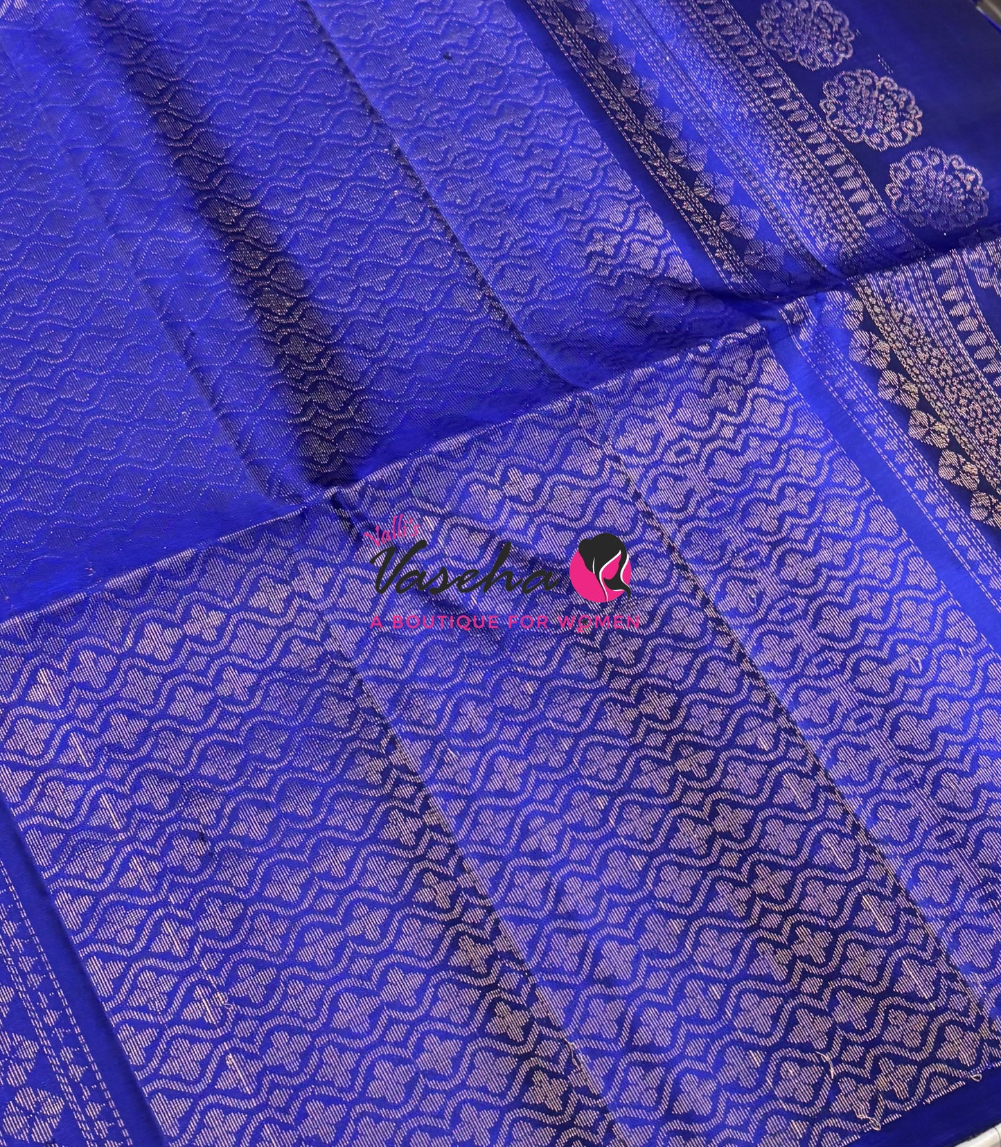 Pure Soft Silk Saree  - Blue Shade - VVPSS113
