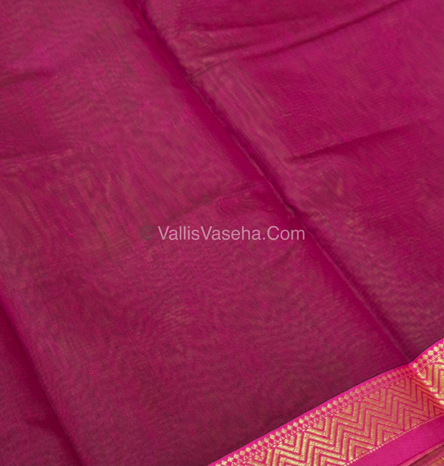 Fancy Mixed Cotton - Green With Pink Shade - VVFMC005