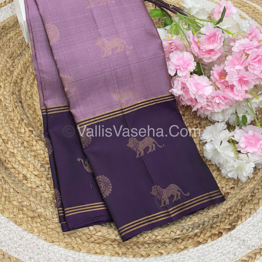 Half Mix - Pure Soft Silk Saree - Long Retta Petta Border with Butta - VVPSS075